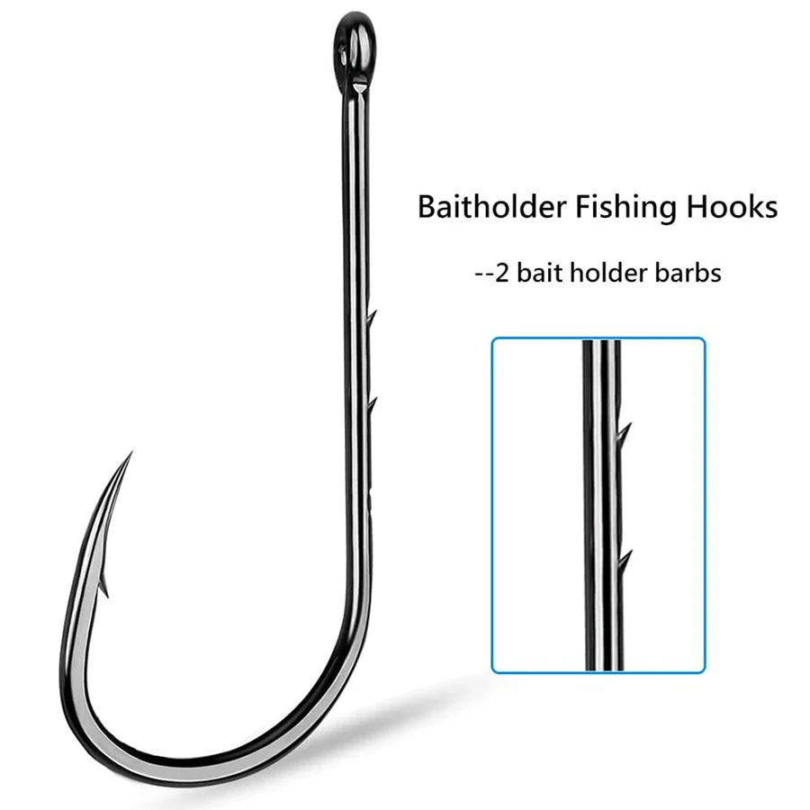 Fishing Hooks 100Pcs Baitholde - Fishing Hook Offset review and price