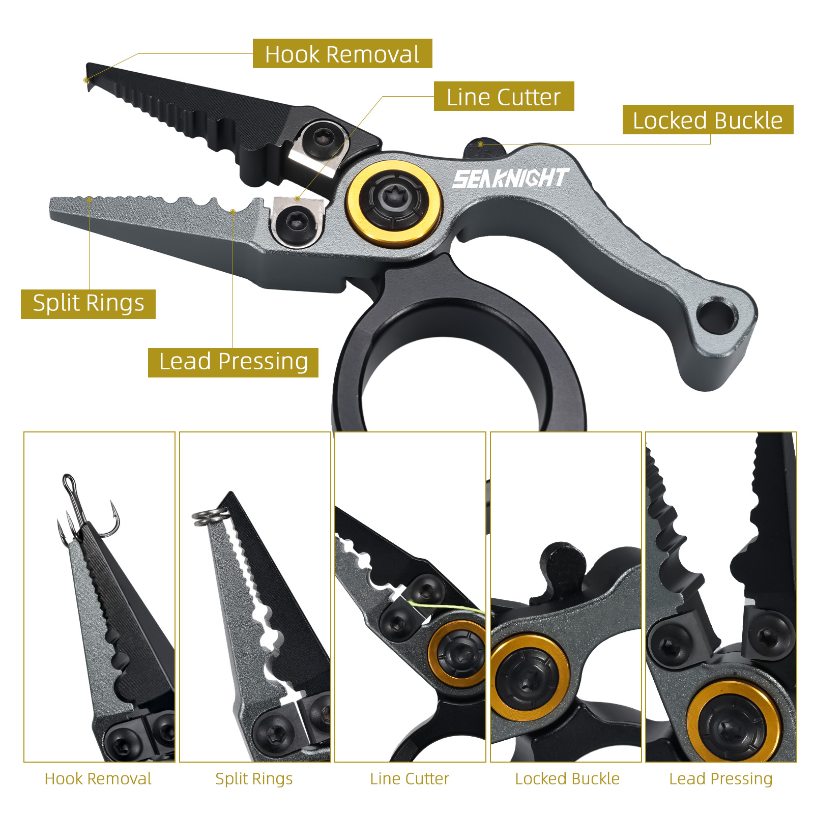 SeaKnight Brand Fishing Pliers - Fishing Hook Size review and price